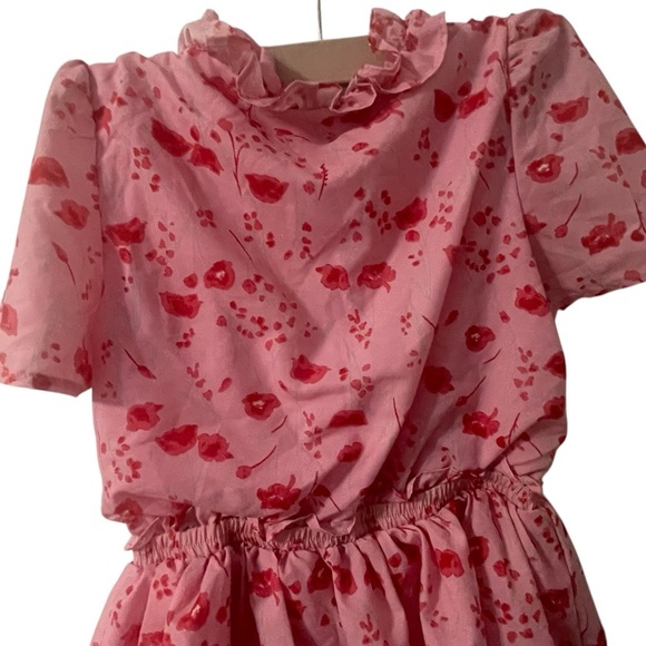 TCEC PINK FLORAL DRESS SIZE MEDIUM RARE - Picture 4 of 16